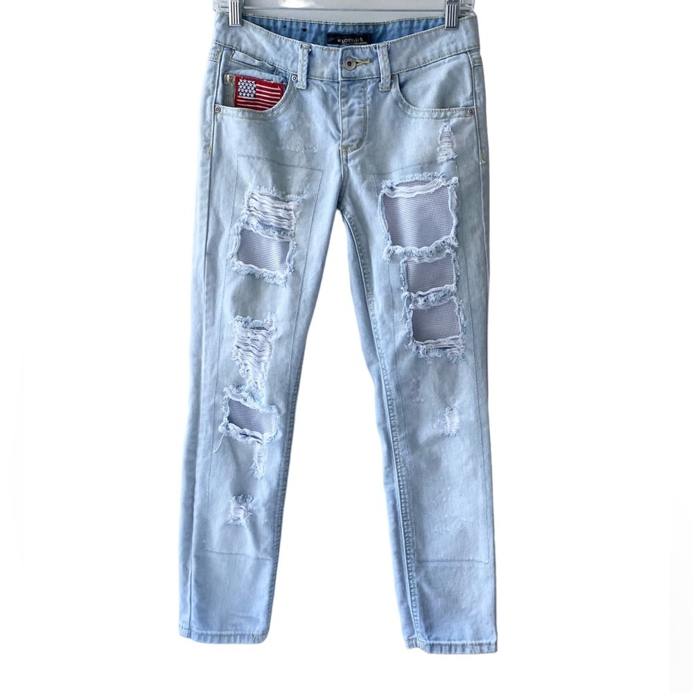 Lovesick Distressed Jeans, Size 1